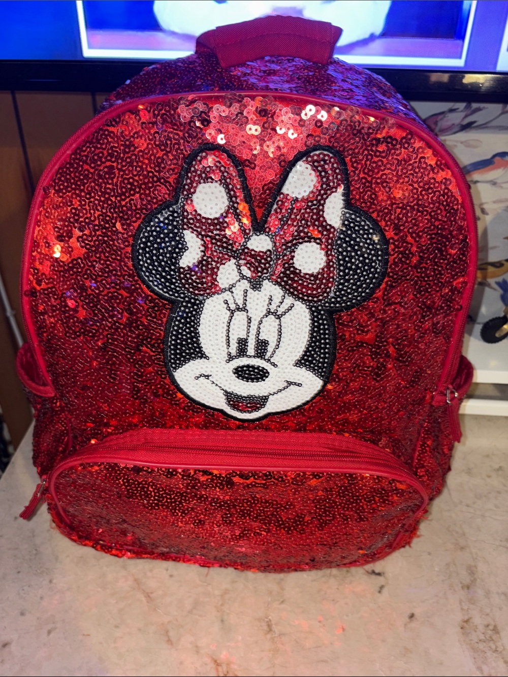 Disney Red sequins backpack